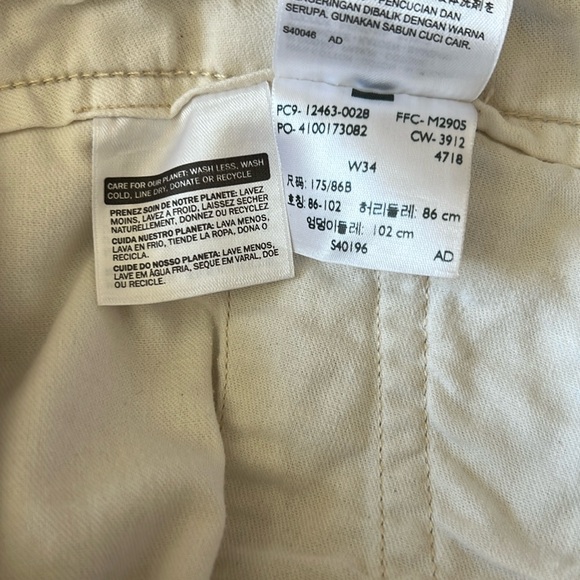 Levi's Strauss & Co. Mens Light Tan Cargo Shorts Size 34 - Picture 8 of 8